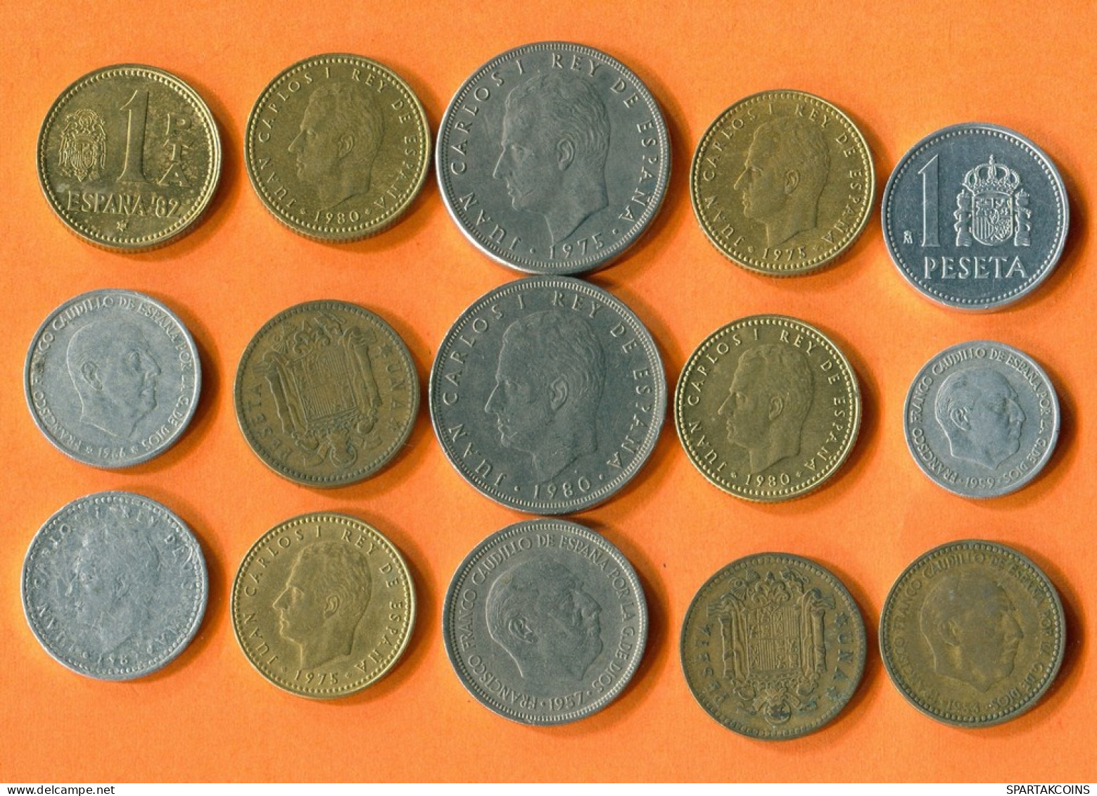 ESPAÑA Moneda SPAIN SPANISH Moneda Collection Mixed Lot #L10238.1.E -  Colecciones
