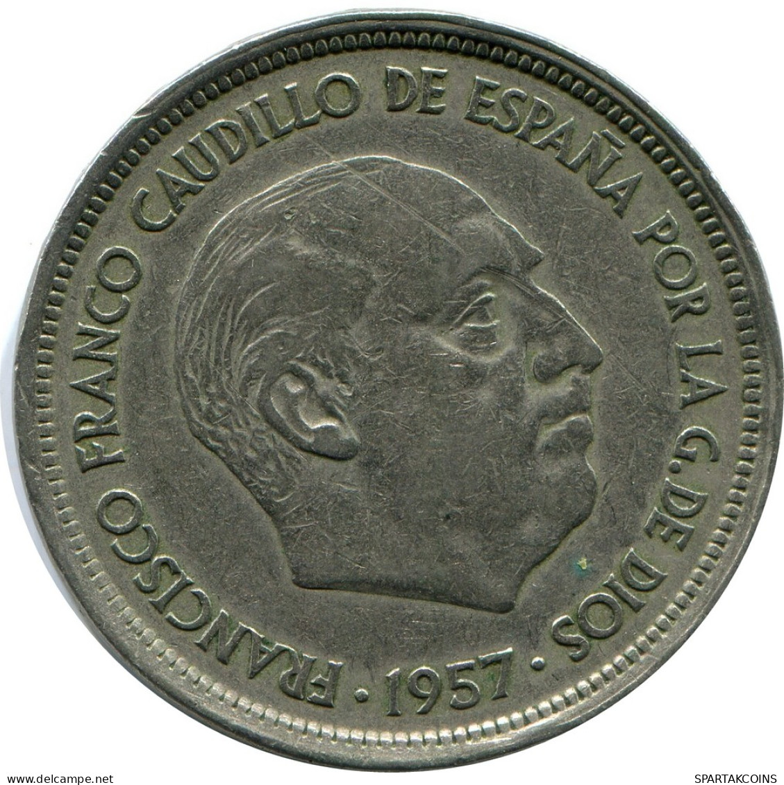 50 PESETAS 1957 ESPAÑA SPAIN Francisco Franco Moneda #AZ138.E - 50 Pesetas