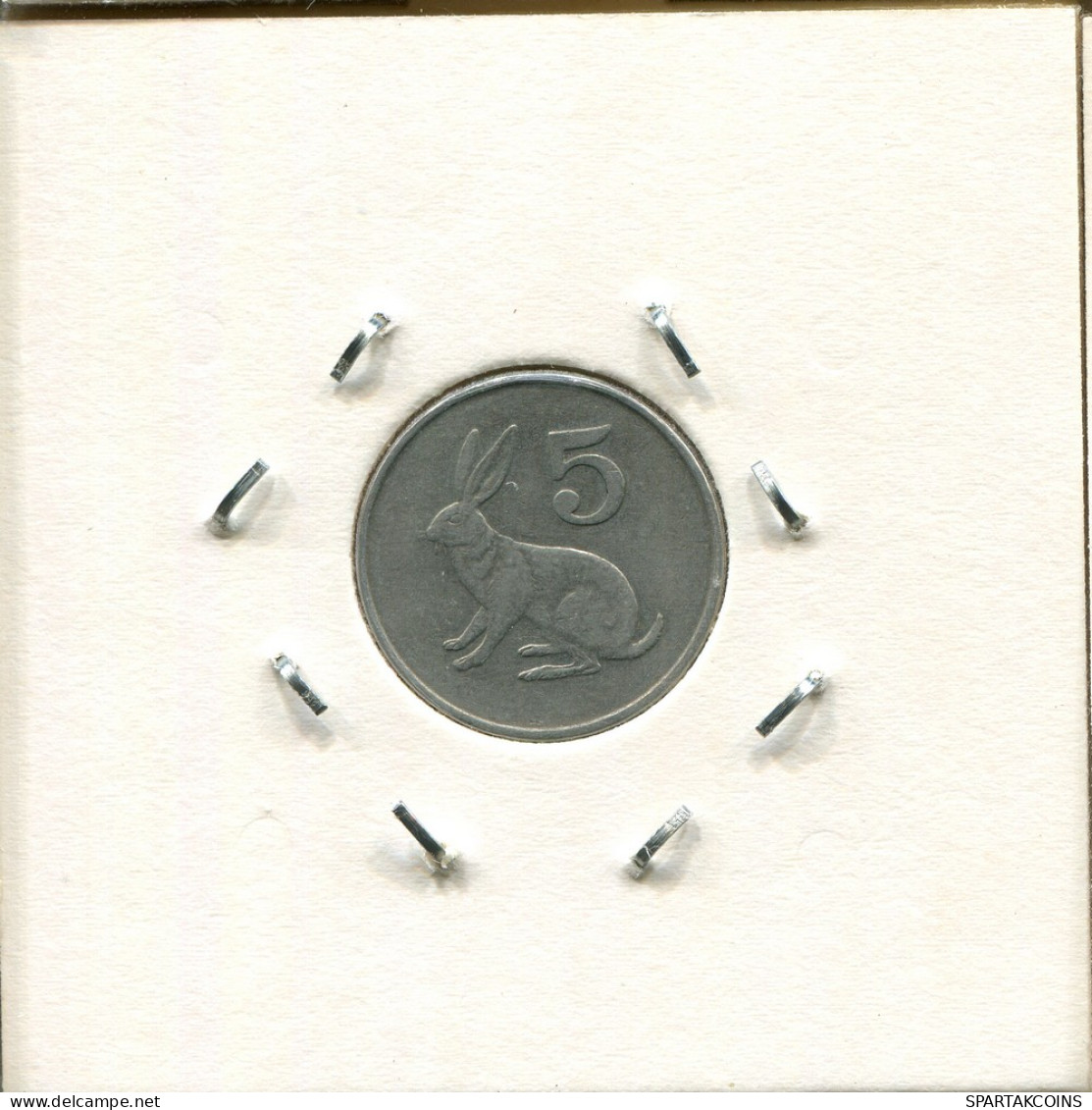 5 CENTS 1980 ZIMBABWE Moneda #AS040.E - Zimbabwe