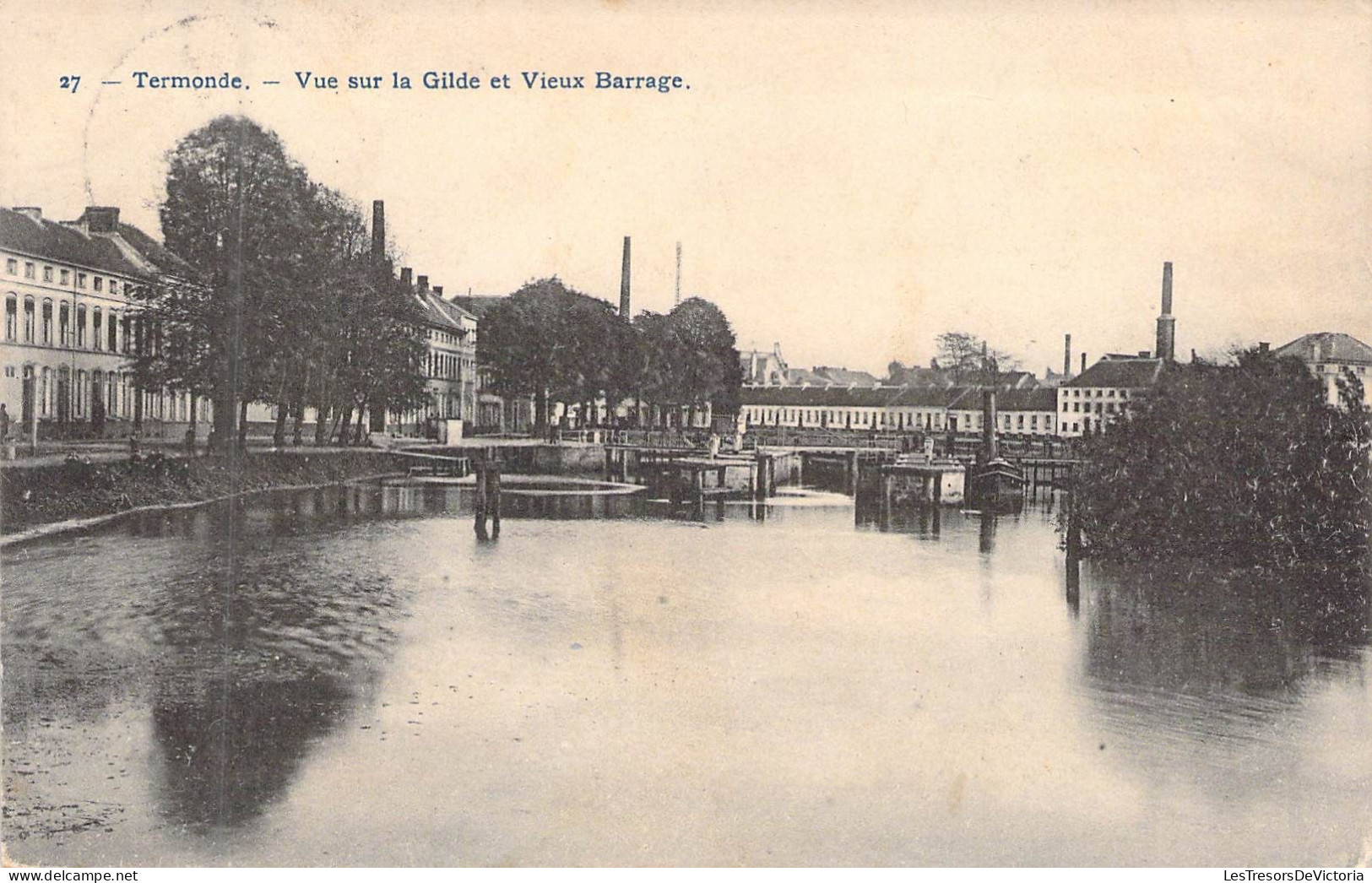 BELGIQUE - TERMONDE - Vue Sur La Gilde Et Vieux Barrage - Carte Postale Ancienne - Andere & Zonder Classificatie