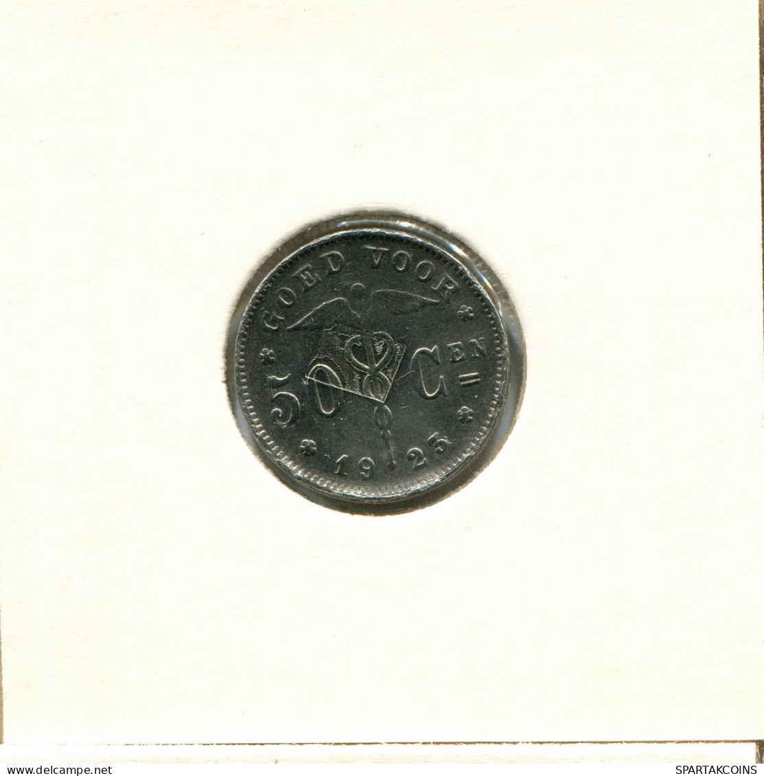 50 CENTIMES 1923 DUTCH Text BÉLGICA BELGIUM Moneda #BB154.E - 50 Centimes