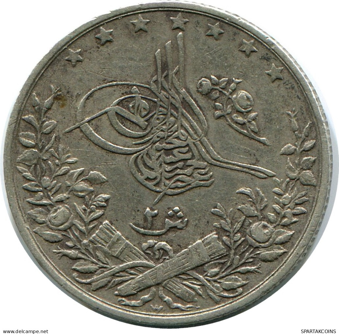 2 QIRSH 1884 EGIPTO EGYPT Islámico Moneda #AH261.10.E - Egypt