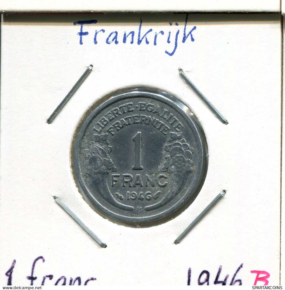 1 FRANC 1946 FRANCIA FRANCE Moneda #AM292.E - 1 Franc