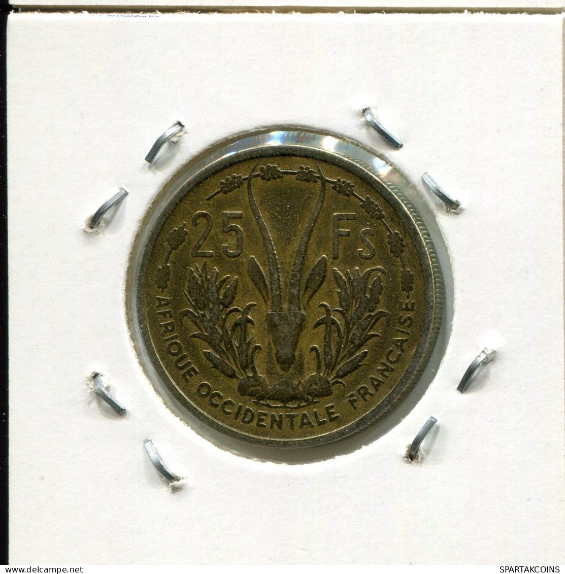 25 FRANCS 1956 ESTADOS DE ÁFRICA OCCIDENTAL Colonial Moneda #AM521.E - Französisch-Westafrika