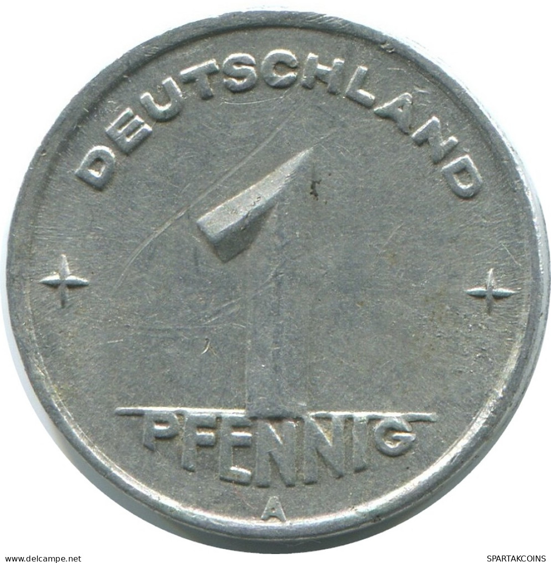 1 PFENNIG 1948 A DDR EAST ALEMANIA Moneda GERMANY #AE028.E - 1 Pfennig