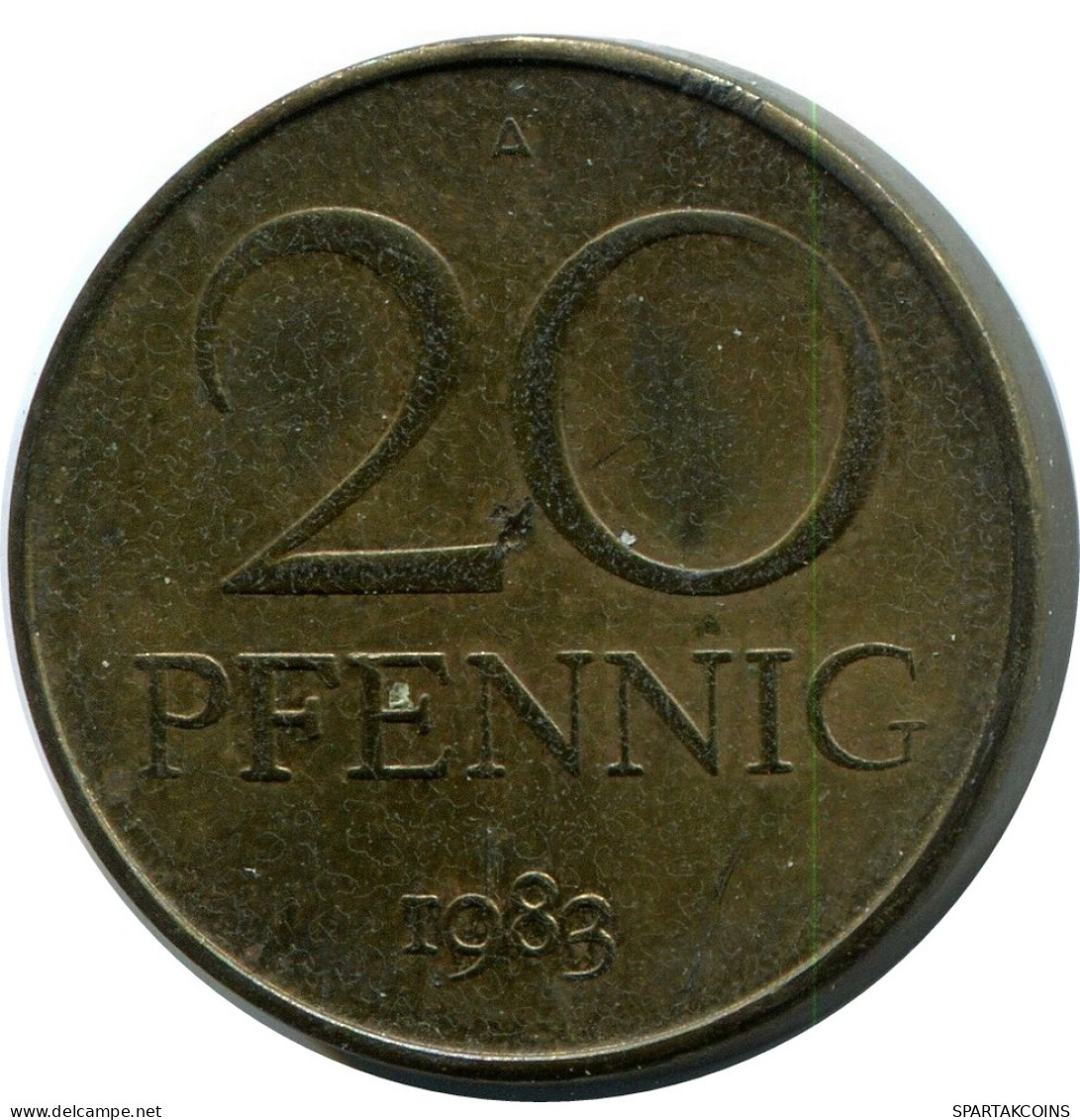 20 PFENNIG 1983 DDR EAST ALEMANIA Moneda GERMANY #DB102.E - 20 Pfennig