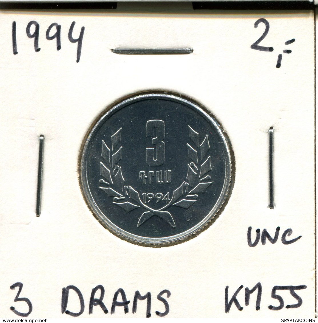 1 DRAM 1994 ARMENIEN ARMENIA Münze #AR406.D - Armenië