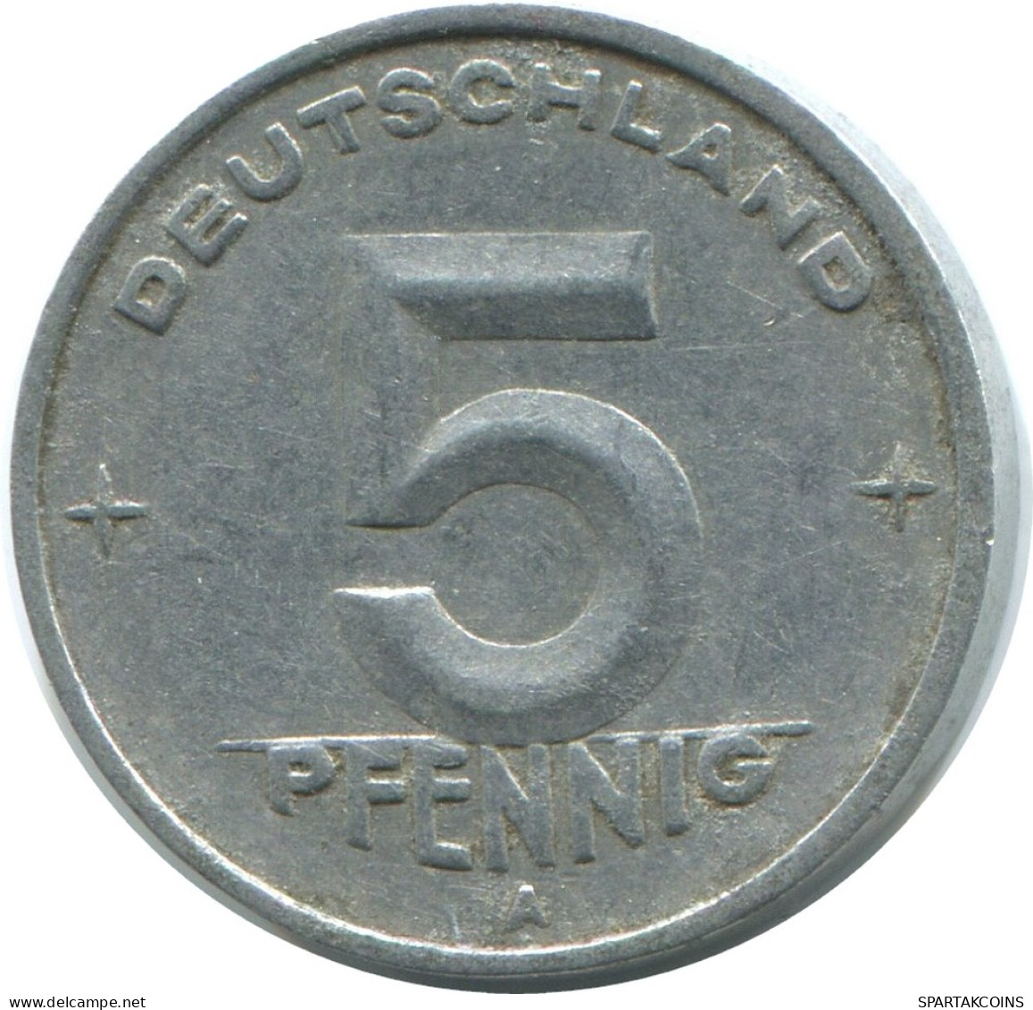 5 PFENNIG 1949 A DDR EAST DEUTSCHLAND Münze GERMANY #AE019.D - 5 Pfennig