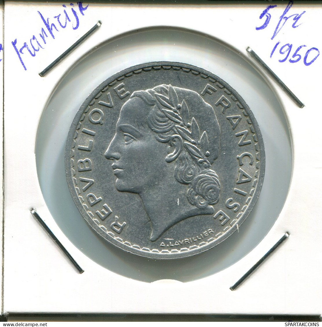 5 FRANCS 1950 FRANKREICH FRANCE Französisch Münze #AP027.D - 5 Francs