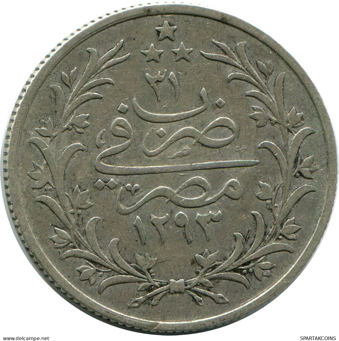 5 QIRSH 1905 ÄGYPTEN EGYPT Islamisch Münze #AH288.10.D - Egypt