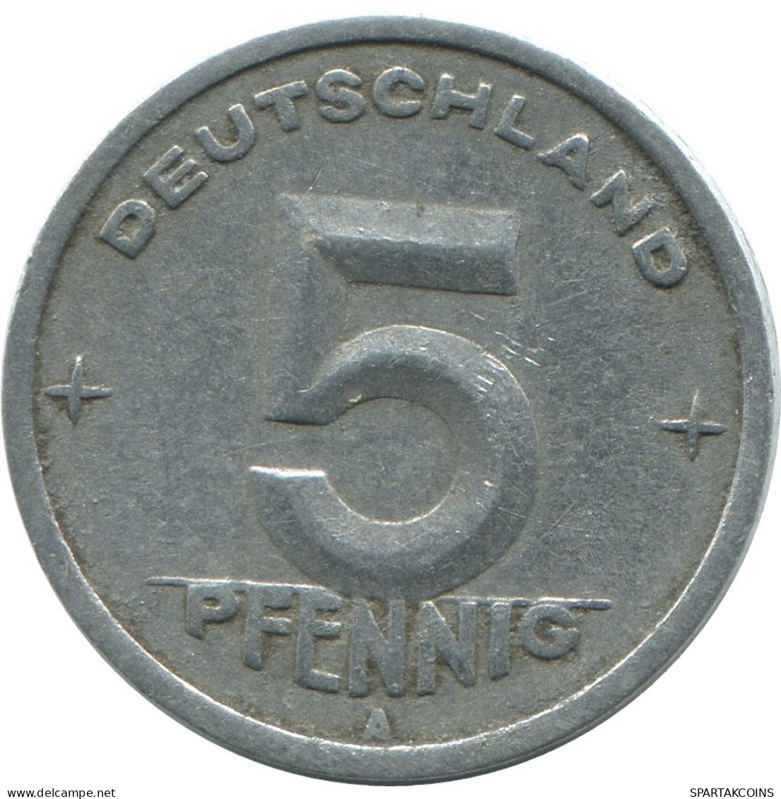 5 PFENNIG 1948 A DDR EAST DEUTSCHLAND Münze GERMANY #AE026.D - 5 Pfennig