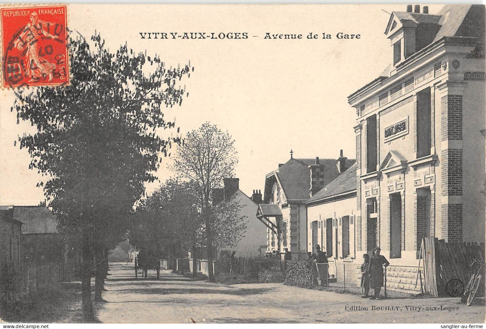 CPA 45 VITRY AUX LOGES AVENUE DE LA GARE - Other & Unclassified