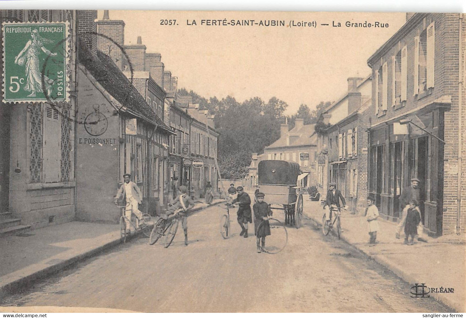 CPA 45 LA FERTE SAINT AUBIN LA GRANDE RUE - Other & Unclassified