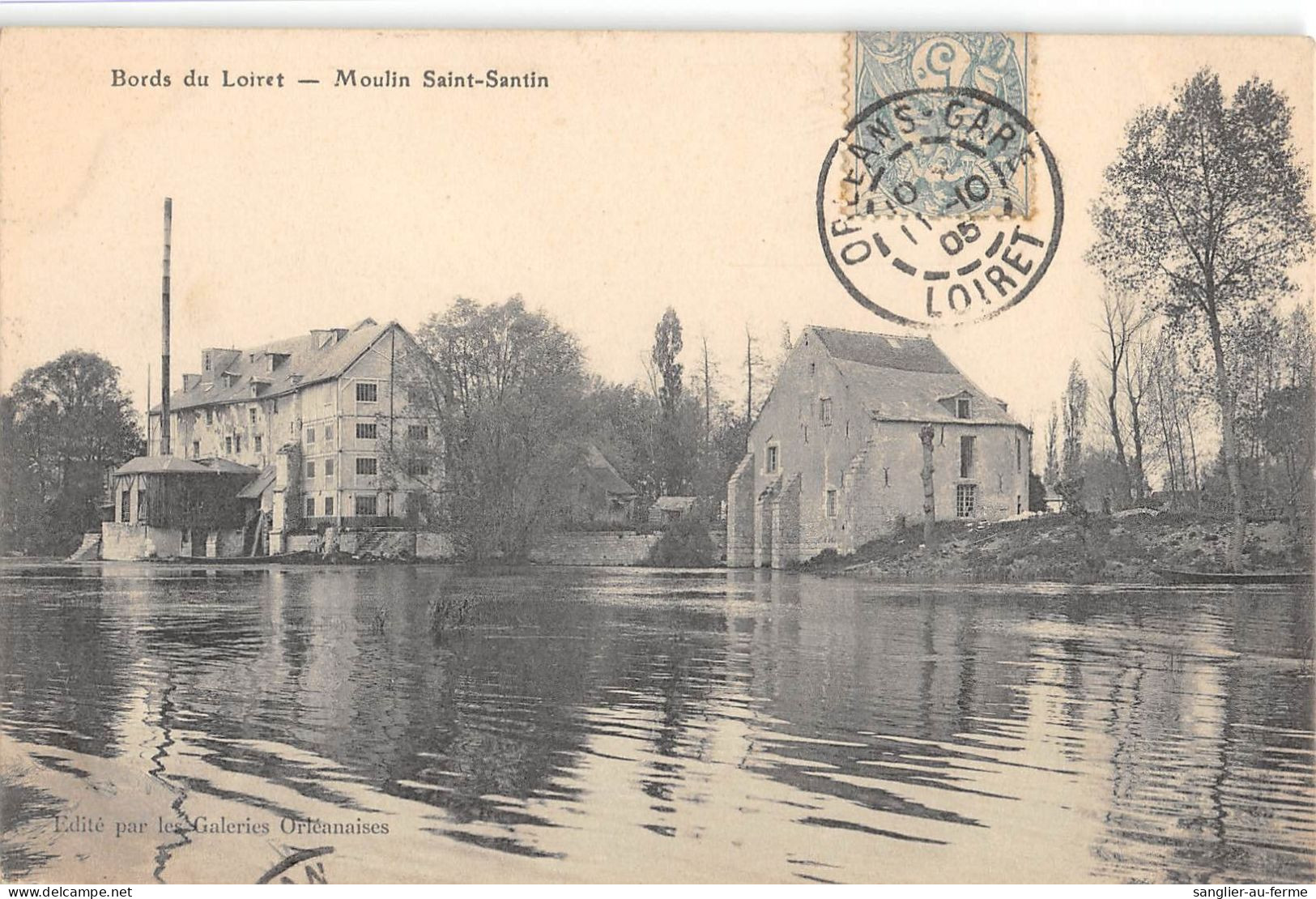 CPA 45 BORDS DU LOIRET MOULIN SAINT SANTIN - Other & Unclassified