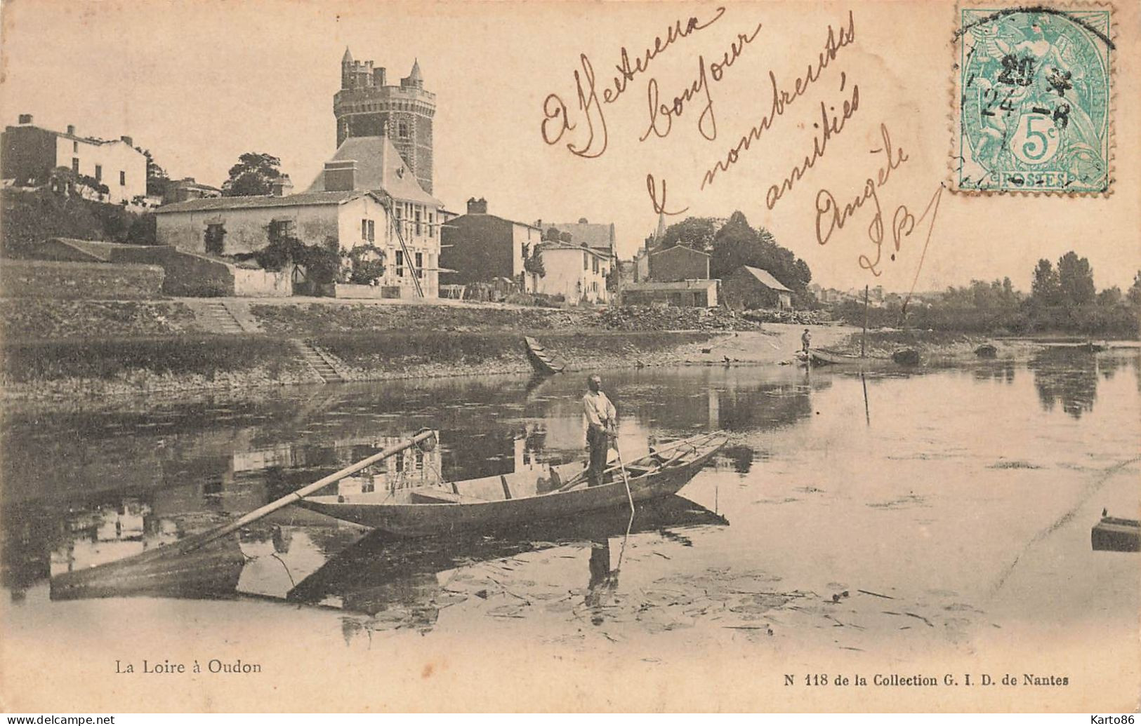 Oudon * Vue Sur La Loire * Pêche à La Ligne - Oudon