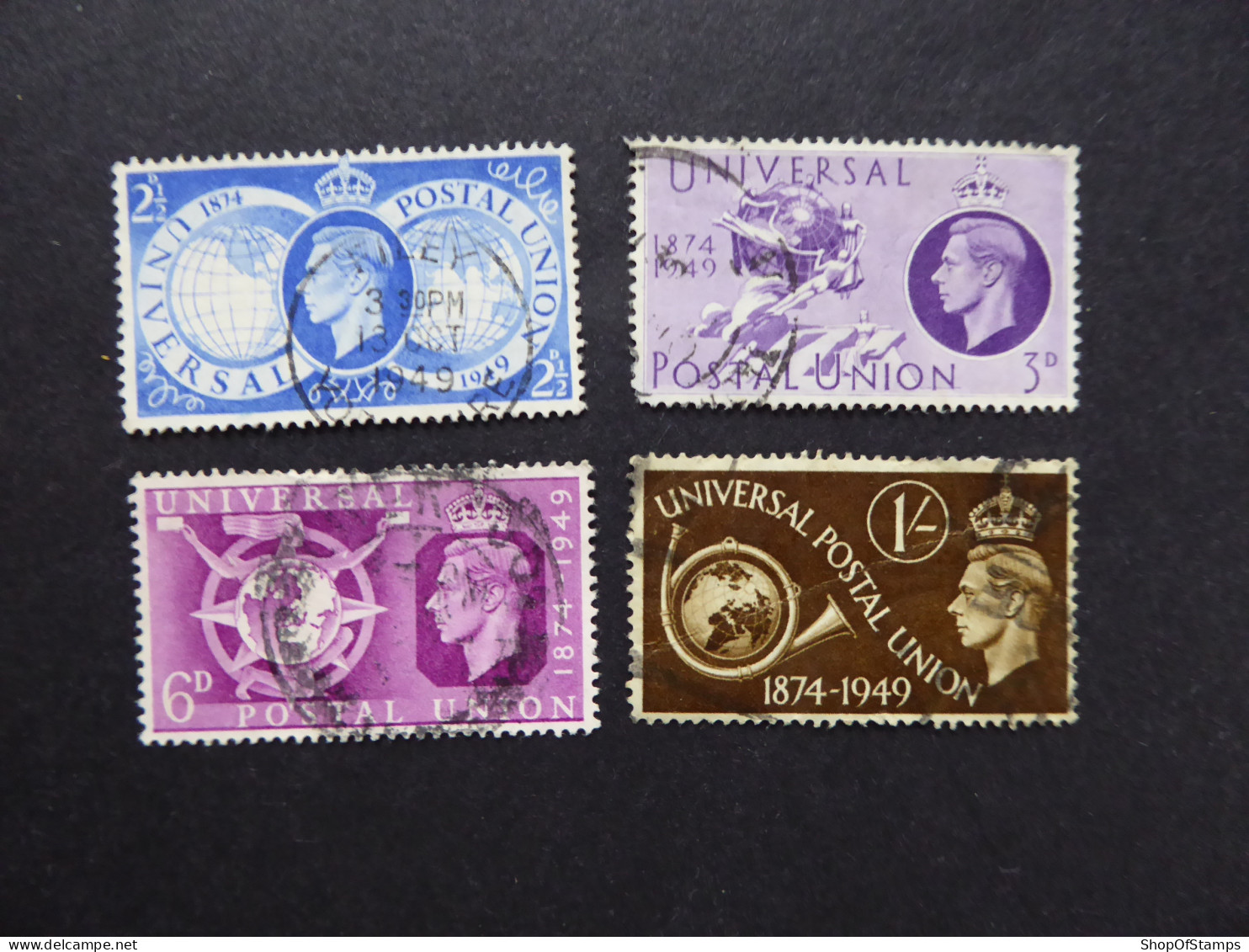 GREAT BRITAIN SG 499-502 UPU 75 YEARS USED - ....-1951 Pre Elizabeth II