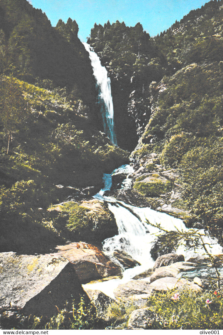 Suisse - Tessin - Vue De La Cascade "La Froda" Sonogno Valle Verzasca - Voyagée Le 08/08/1984 De Sementina - Sonogno