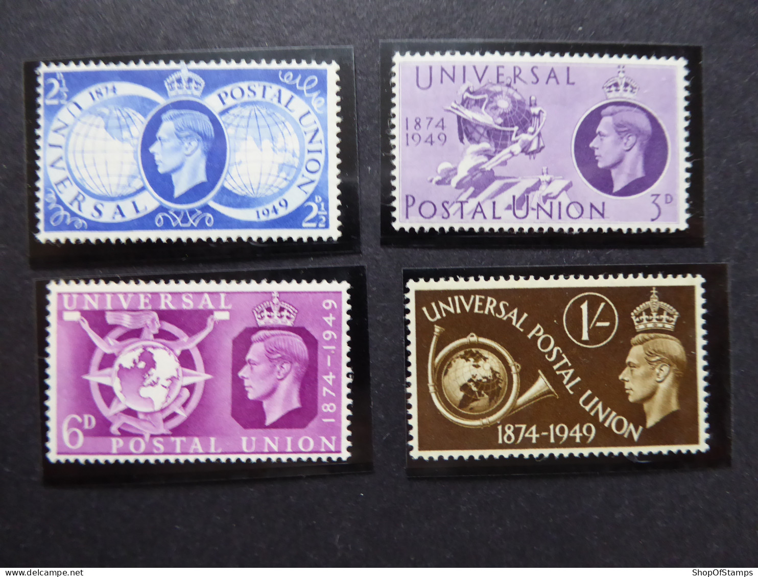 GREAT BRITAIN SG 499-502 UPU 75 YEARS MNH/MH - ....-1951 Vor Elizabeth II.