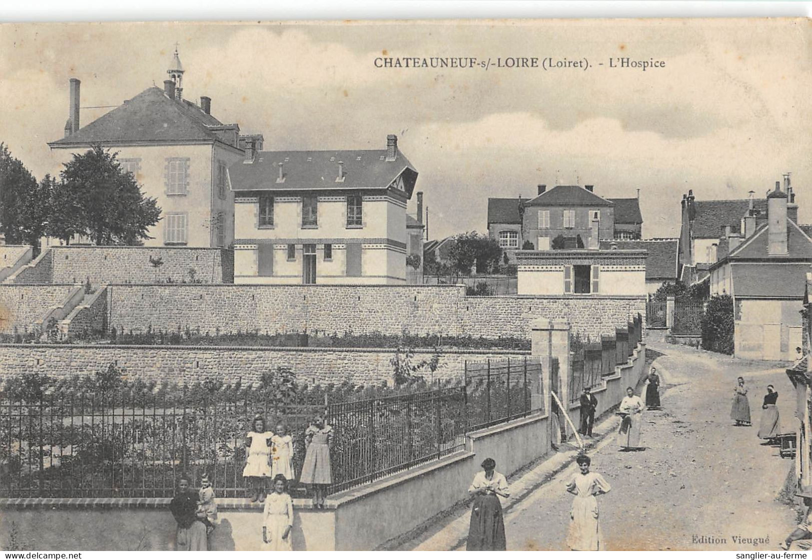 CPA 45 CHATEAUNEUF SUR LOIRE HOSPICE - Autres & Non Classés