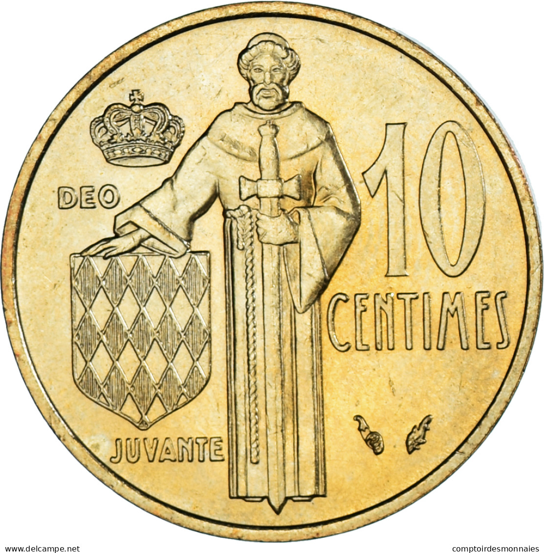 Monnaie, Monaco, Rainier III, 10 Centimes, 1975, SUP+, Bronze-Aluminium - 1960-2001 Nouveaux Francs