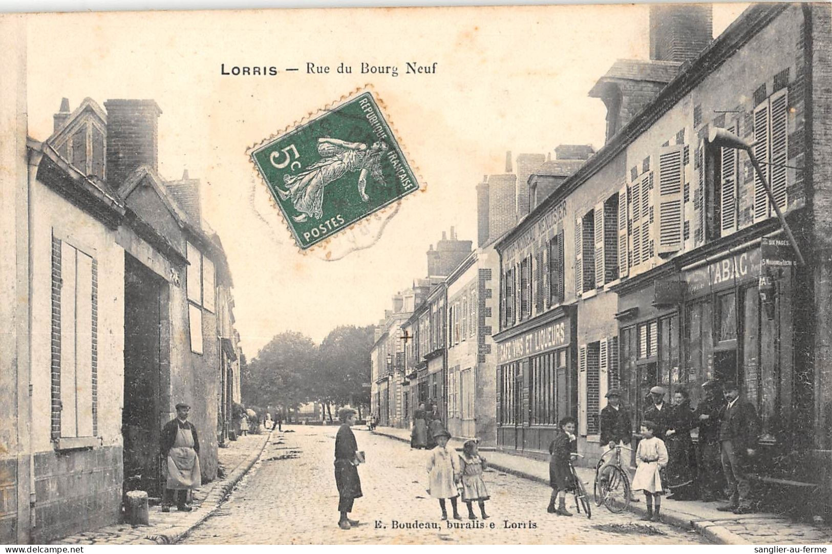 CPA 45 LORRIS RUE DU BOURG NEUF - Other & Unclassified