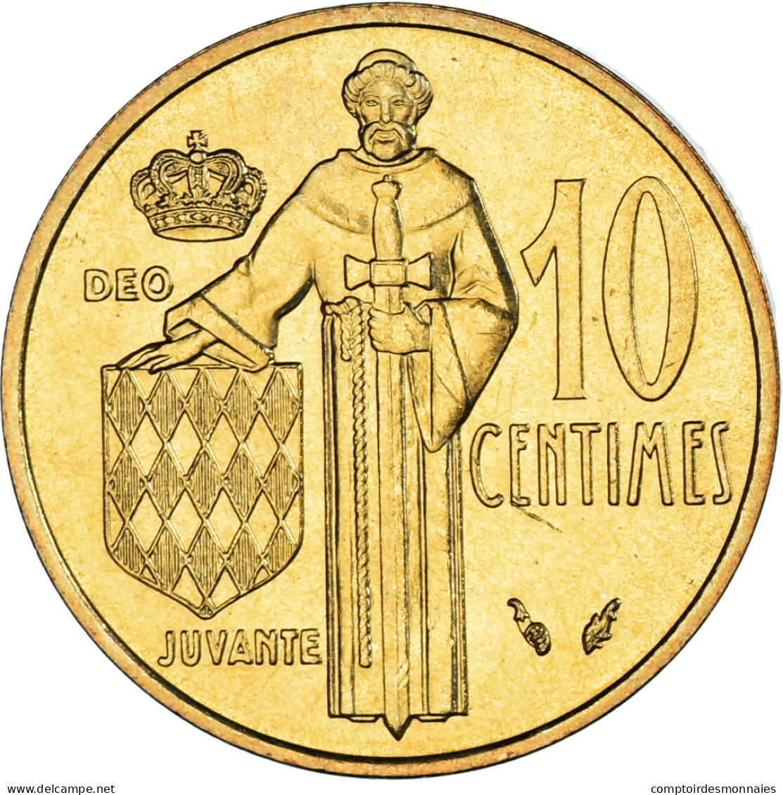 Monnaie, Monaco, Rainier III, 10 Centimes, 1976, TTB+, Bronze-Aluminium - 1960-2001 Nouveaux Francs