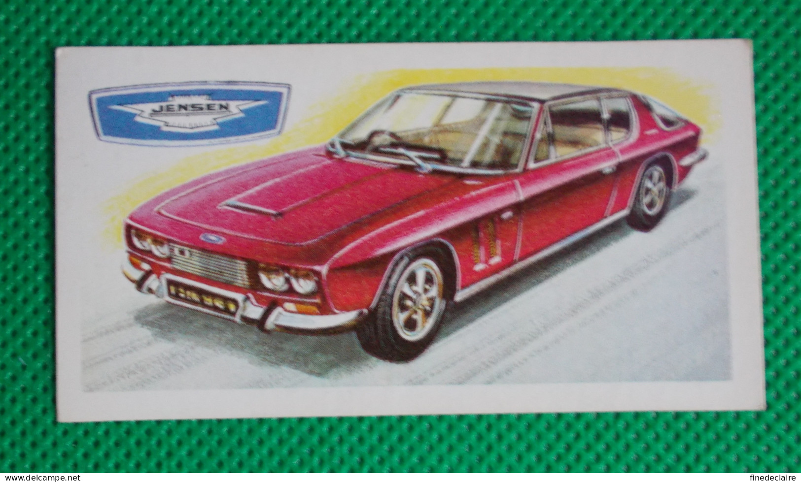 Trading Card - Brooke Bond Tea- History Of The Motor Car - 1968 Jensen FF Four "G.B." - (6,8 X 3,7)- Série 50 - N° 49 - Engine