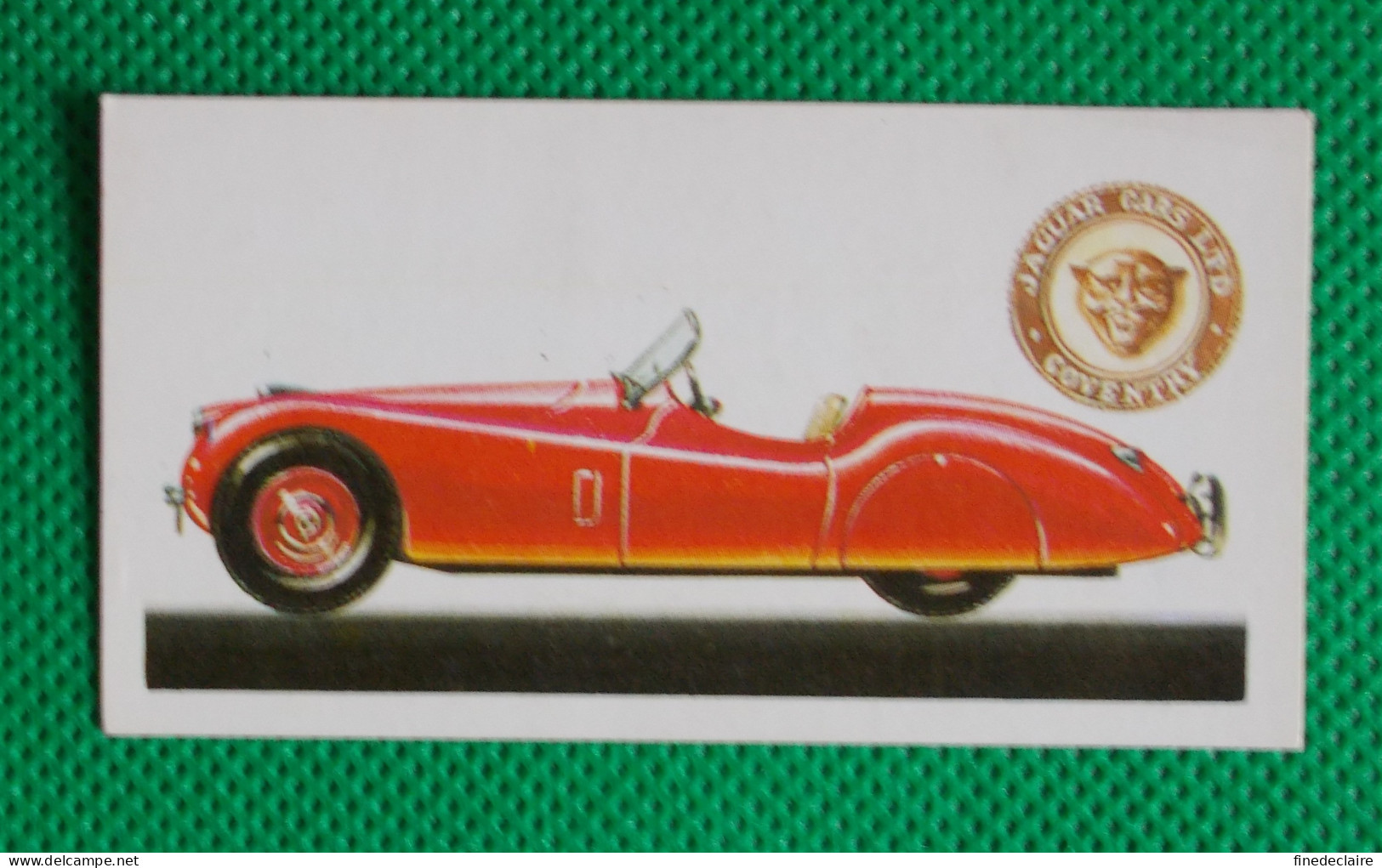 Trading Card - Brooke Bond Tea- History Of The Motor Car - 1948 Jaguar XK120 "G.B." - (6,8 X 3,7)-Série 50 - N° 42 - Engine