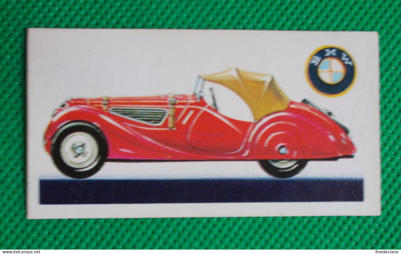 Trading Card - Brooke Bond Tea- History Of The Motor Car - 1936 BMW 328 "Germany" - (6,8 X 3,7)-Série 50 - N° 40 - Motoren