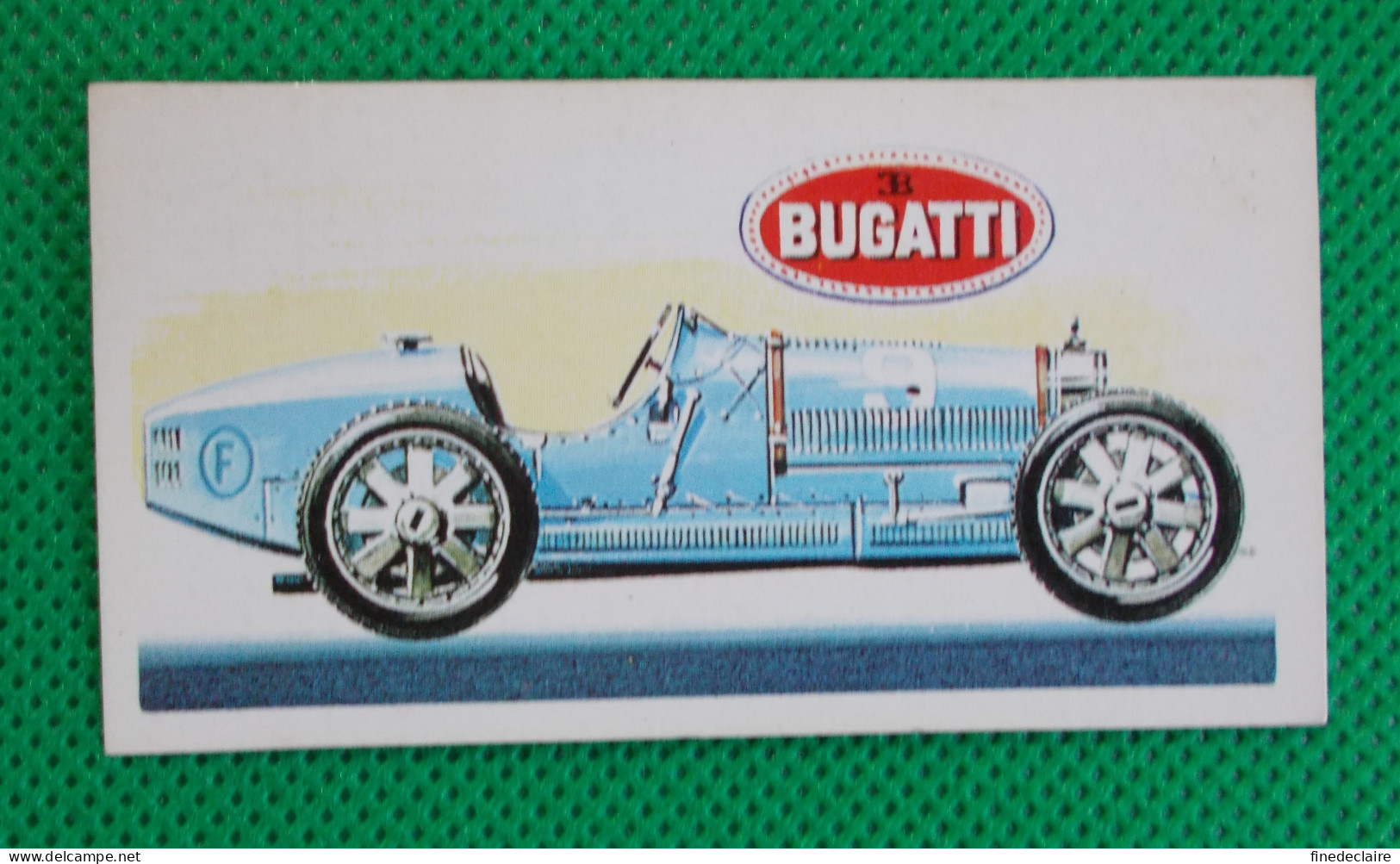 Trading Card - Brooke Bond Tea- History Of The Motor Car - 1927 Bugatti Grand Prix Type 35b (6,8 X 3,7)-Série 50 - N° 27 - Moteurs