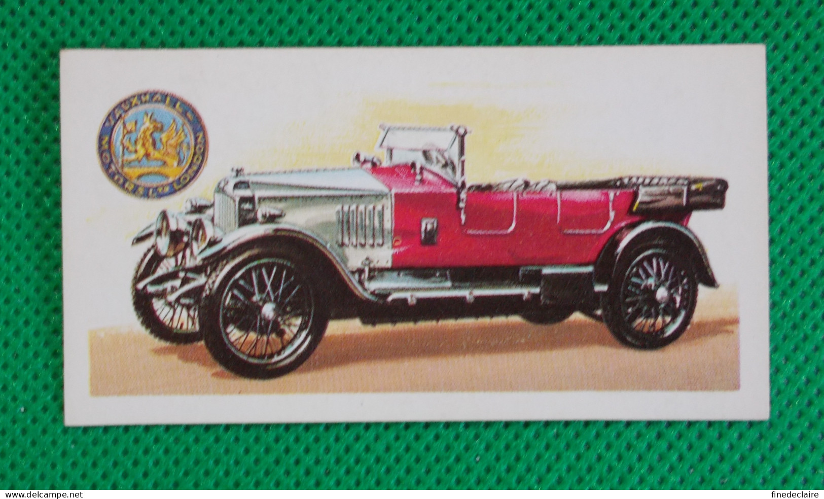 Trading Card - Brooke Bond Tea- History Of The Motor Car - 1922 Vauxhall 30/98 E Type  (6,8 X 3,7)-Série 50 - N° 21 - Motoren