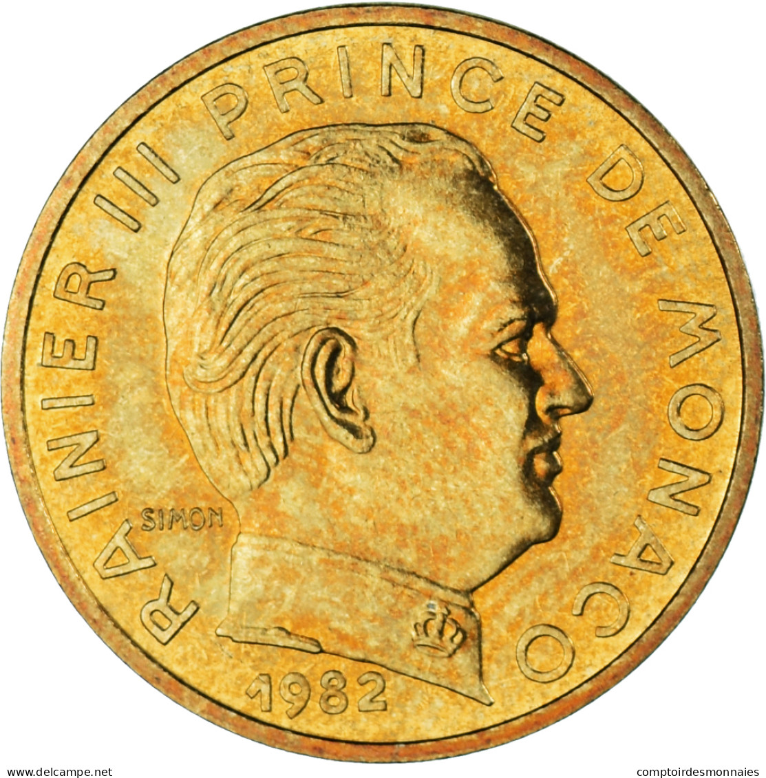 Monnaie, Monaco, Rainier III, 10 Centimes, 1982, TB, Bronze-Aluminium - 1960-2001 Nouveaux Francs