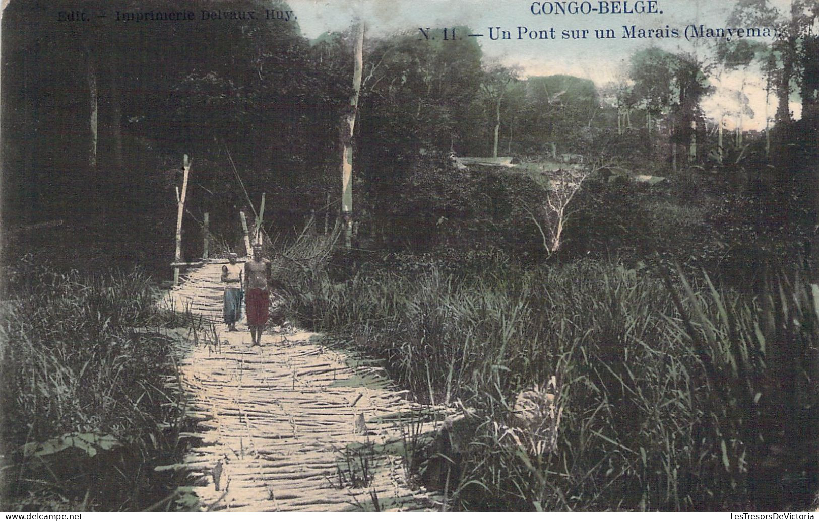 CONGO - Un Pont Sur Un Marais - Manyema - Carte Postale Ancienne - Sonstige & Ohne Zuordnung