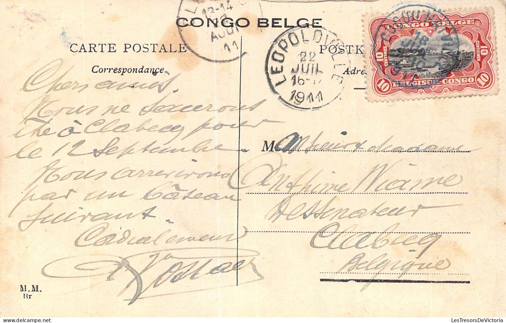 CONGO - Un Pont Sur Un Marais - Manyema - Carte Postale Ancienne - Autres & Non Classés