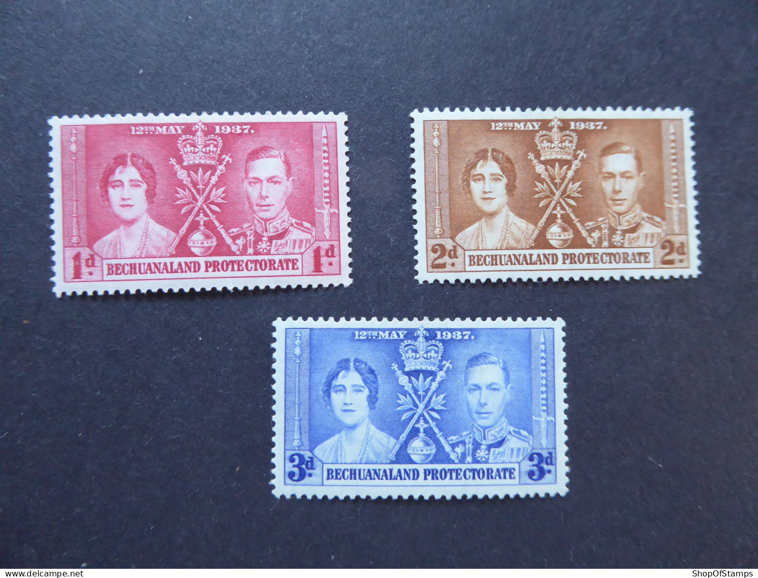 BECHUALAND PROTECTORATE   CORONATION ISSUE MH/MNH/USED As Per Scan - Autres & Non Classés