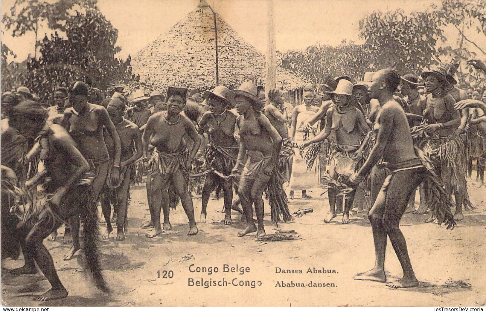 CONGO - Danse Ababua - Carte Postale Ancienne - Autres & Non Classés