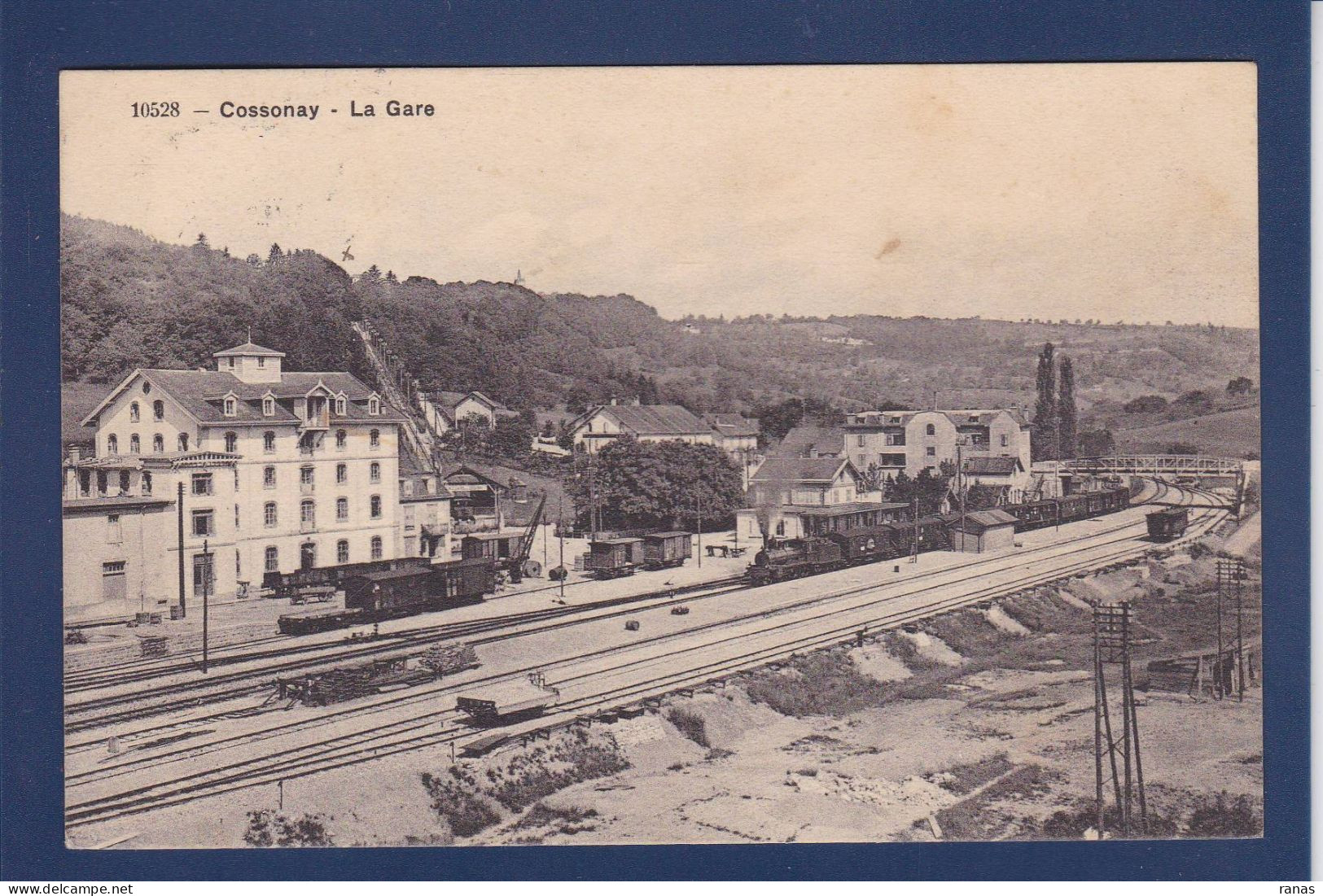 CPA Suisse > VD Vaud Cossonay Gare Station Chemin De Fer Train Circulé - Cossonay