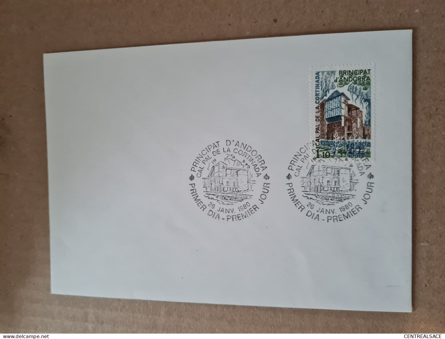 Lettre ANDORRE FDC 1980 CAL PAL DE LA CORTINADA - Briefe U. Dokumente