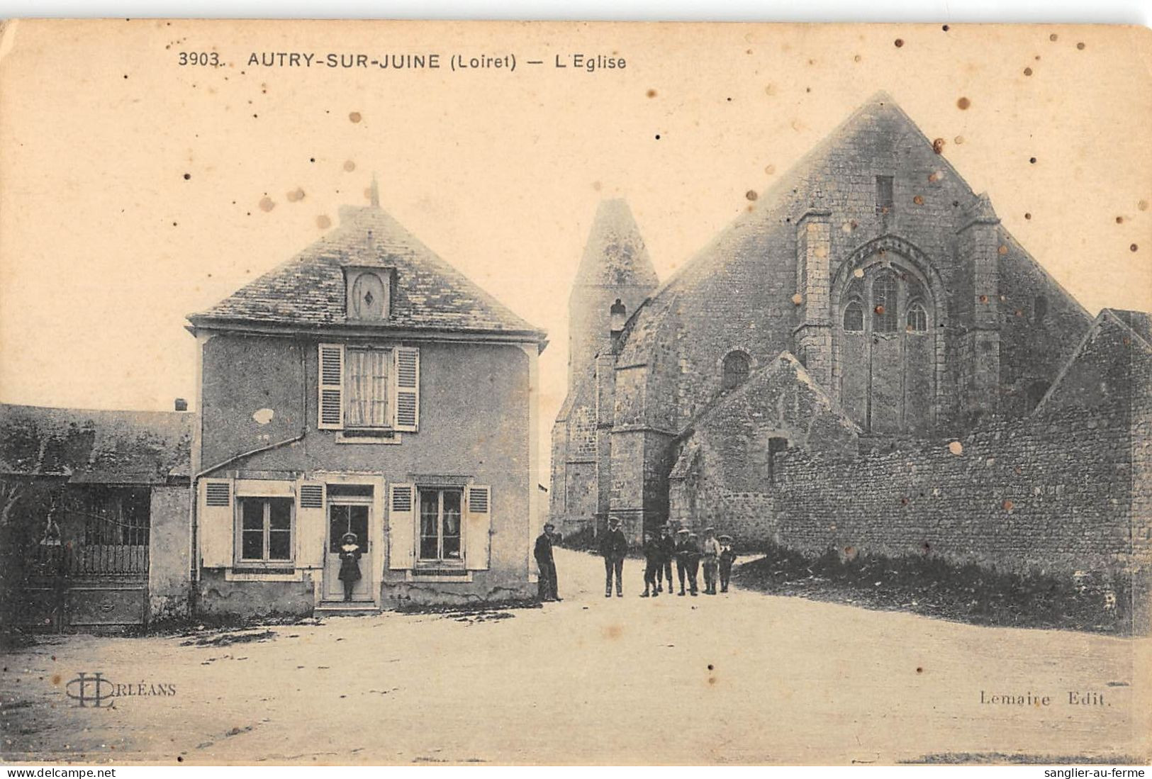 CPA 45 AUTRY SUR JUINE L'EGLISE - Other & Unclassified