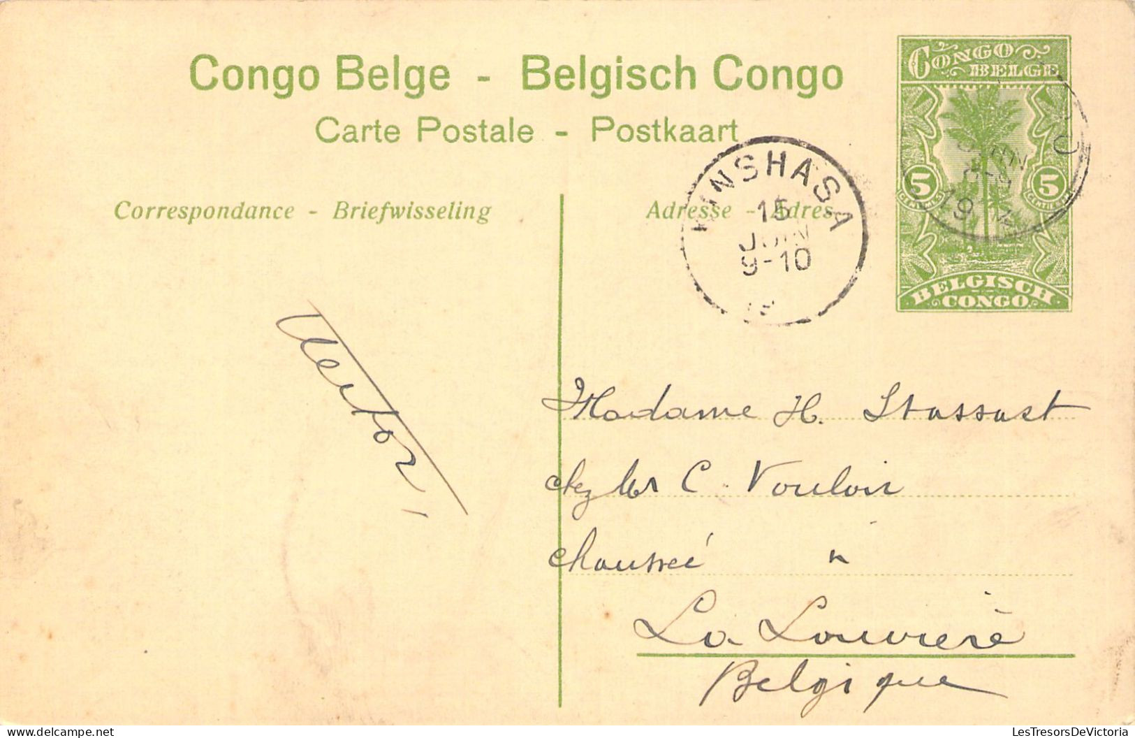 CONGO - ELISABETHVILLE - Les Premiers Moyens De Transport - Carte Postale Ancienne - Otros & Sin Clasificación