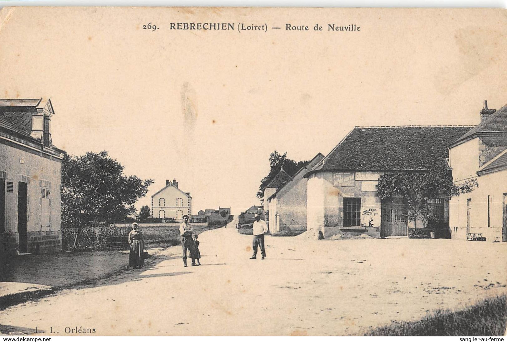 CPA 45 REBRECHIEN ROUTE DE NEUVILLE - Other & Unclassified