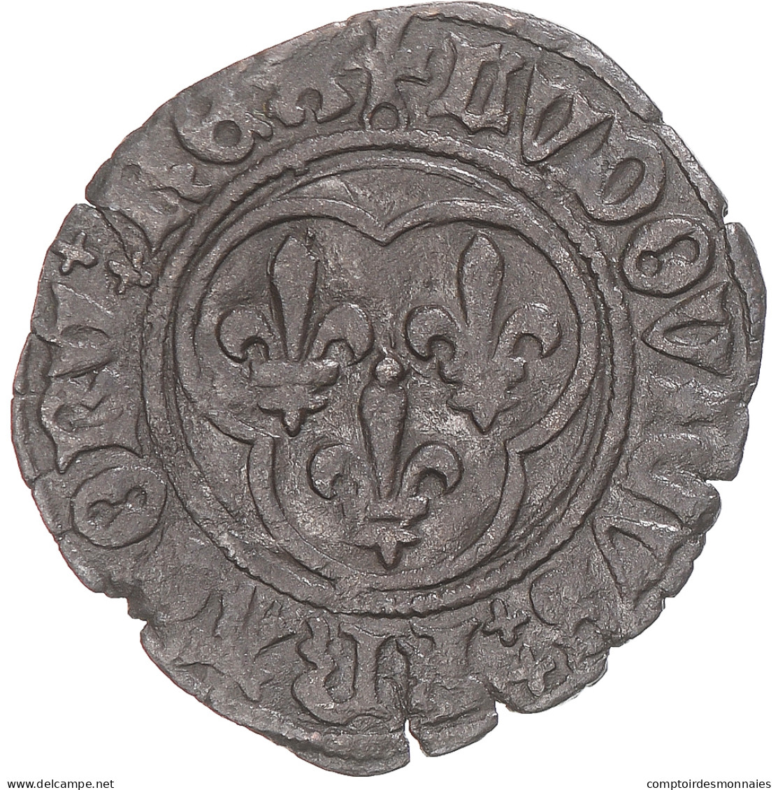 Monnaie, France, Louis XI, Double Tournois, 1461-1483, Châlons-en-Champagne - 1461-1483 Luis XI El Prudente