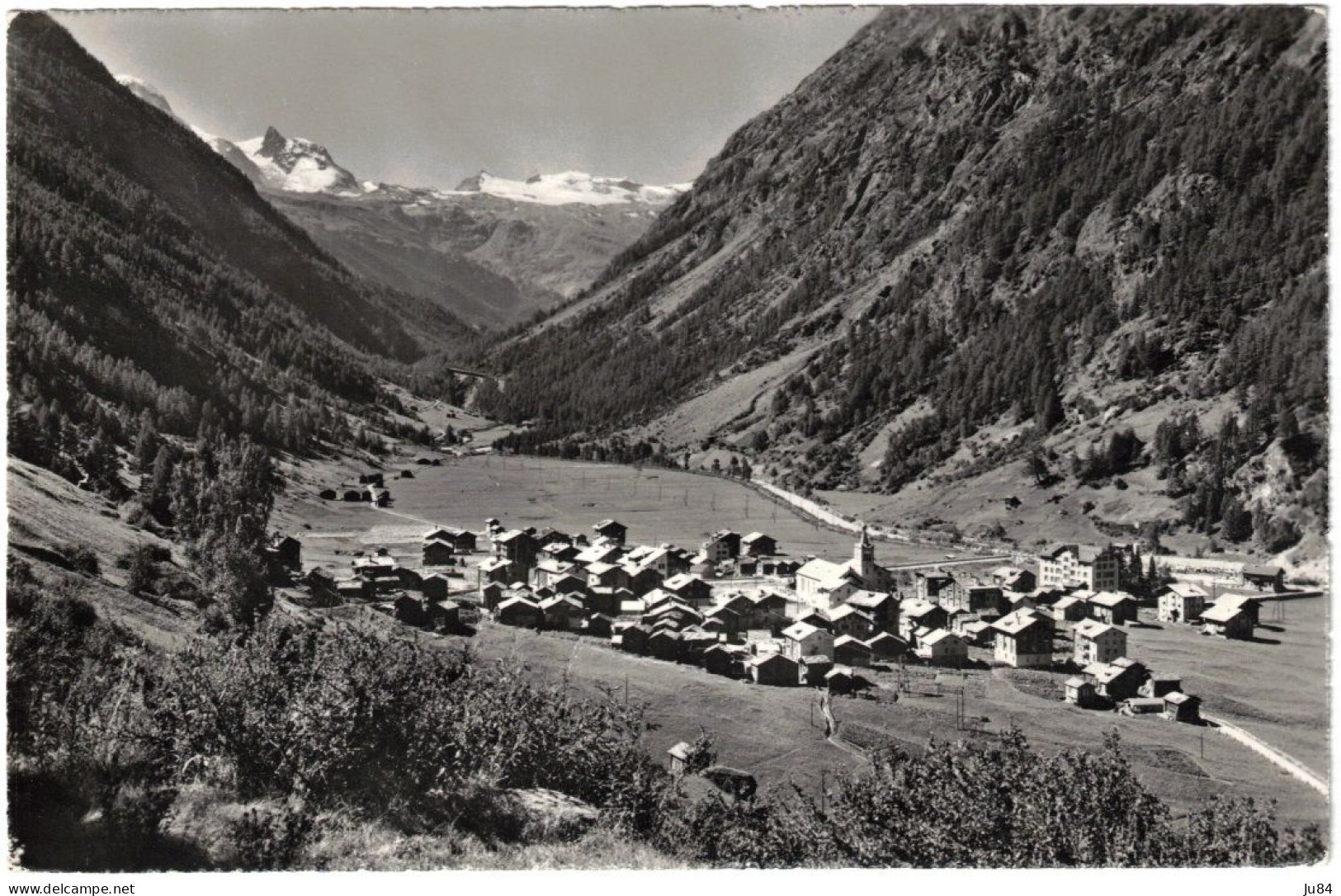 Suisse - Valais - Täsch - Hôtel Täscherhof - Carte Postale Pour Paris (France) - 21 Juillet 1970 - Täsch