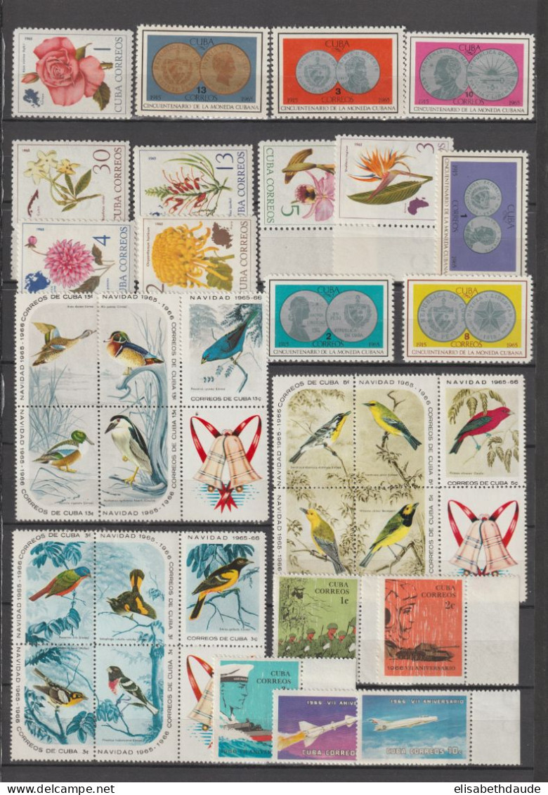 C UBA - 1959/1973 - COLLECTION 19 PAGES SERIES COMPLETES UNIQUEMENT AVEC AERIENS ! ** MNH - COTE YVERT = 934 EUR.