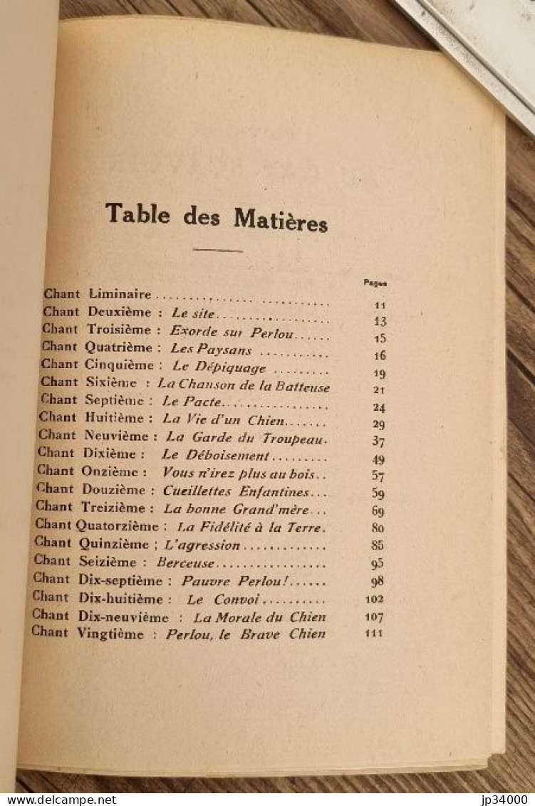 PERLOU Poème XX Chants Par Léon TOURRE.  (Gay Sçavoir 1926) Envoi De L'auteur. - Languedoc-Roussillon