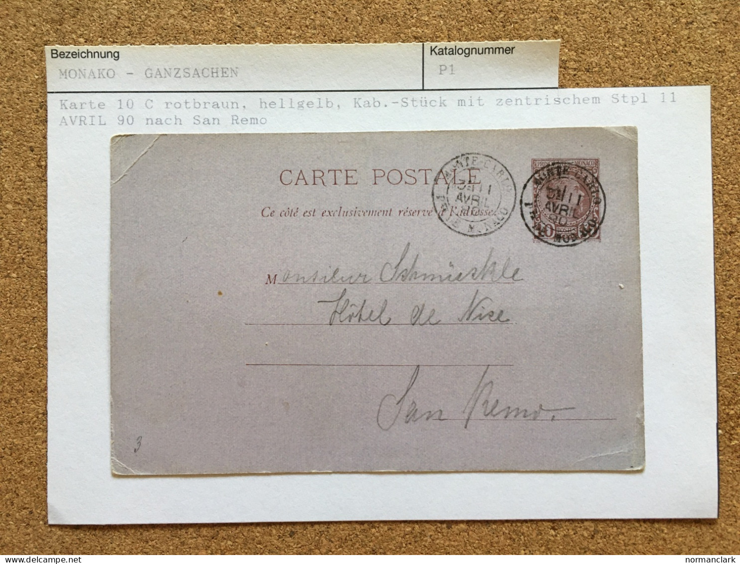 MONACO 1890 -1909 RANGE OF USED POSTAL STATIONERY+UNUSED REPLY SECTION (5+1) - Lettres & Documents