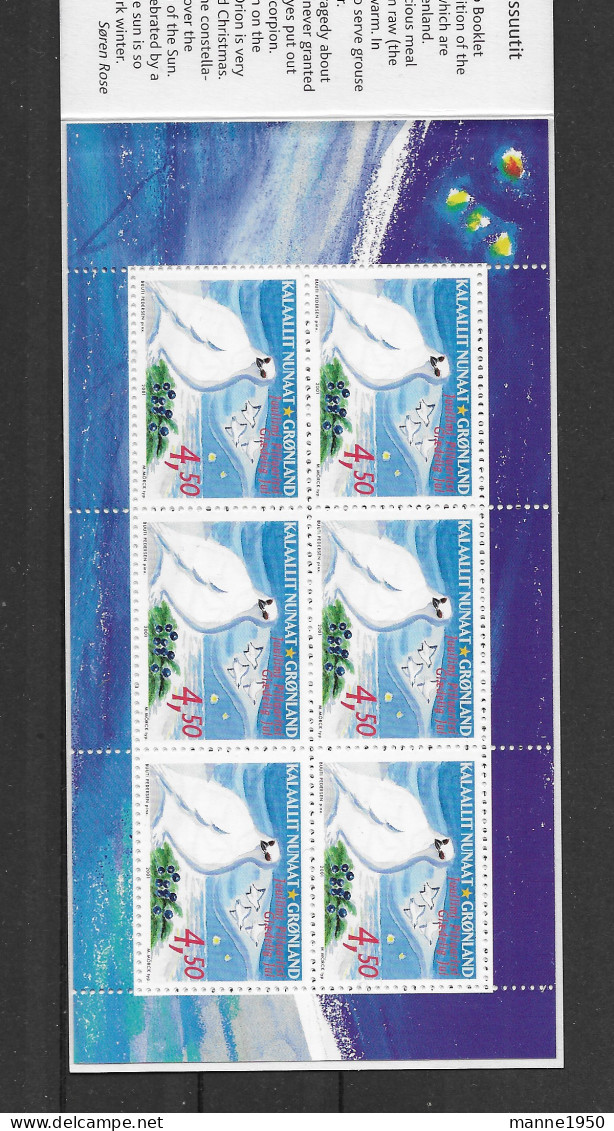 Grönland 2001 Weihnachten Mi.Nr. 374/75 MH ** - Markenheftchen