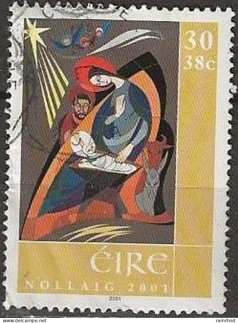 IRELAND 2001 Christmas. Paintings By Richard King - 30p. - The Nativity FU - Used Stamps