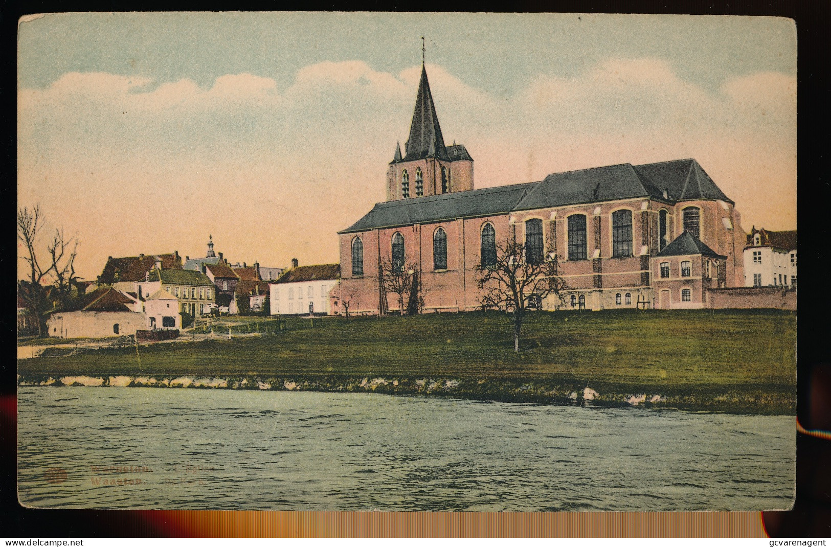 WAASTEN  DE KERK       GROOT FORMAANT  22 X 14 CM   2 SCANS - Komen-Waasten