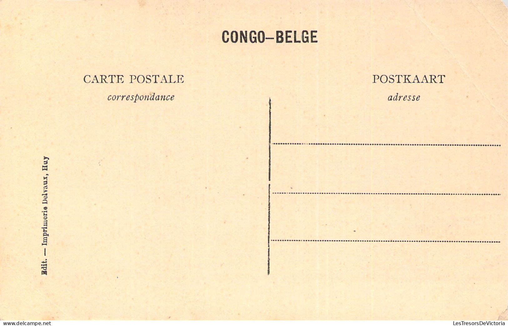 CONGO - Habitation à Moliro - Carte Postale Ancienne - Andere & Zonder Classificatie